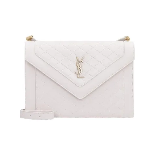SAINT LAURENT skirt Sheepskin Portable Crossbody Bag, Shoulder Bag Women's White