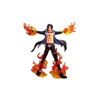 BANPRESTO Portgas D. Ace Eyeglass Factory Dxf Special One Piece Shippuden Fire Fist Bonus Gifts 18cm