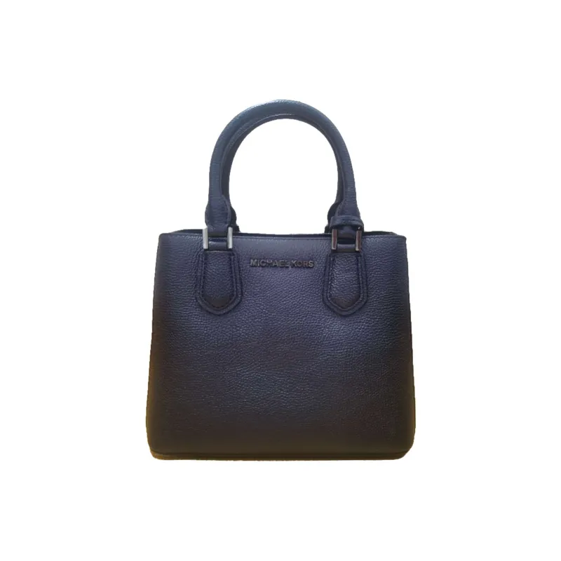 MICHAEL KORS Adele Leather Handbag Large Size Women's Midnight Blue-0