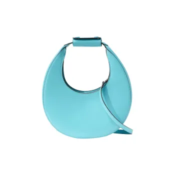 Staud Cow Leather Portable Crossbody Bag Shoulder Bag Women's Light Blue