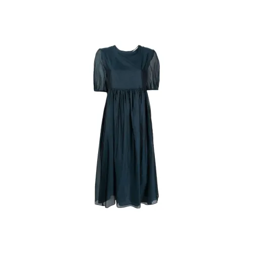 'S MAX MARA Short-Sleeved Dresses Women's Navy Blue