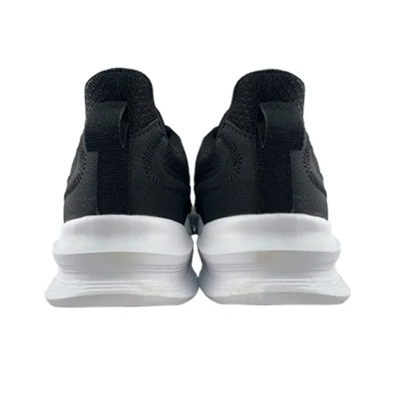 361° Breathable Low Top Running Shoes Men's Black White-3