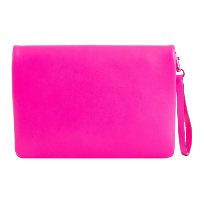 Valentino GARAVANI Quilting Lambskin Clutch Men's Pink-1