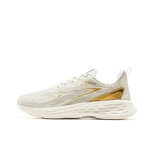 Erke Running Shoes Men Low-Top Microcrystalline White/King Gold