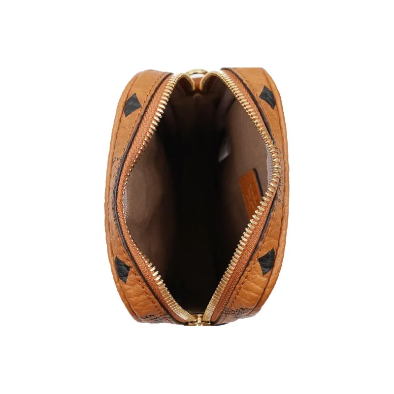 MCM Tech Crossbody Visetos Mini Cognac-5