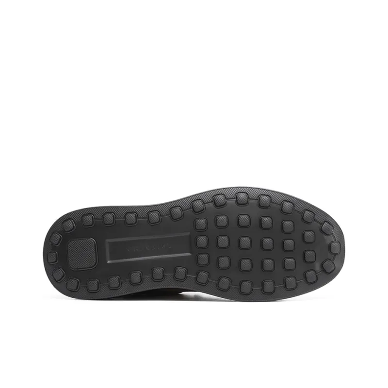 CHARRIOL Skateboard Shoes Men Low-Top Black/Gold-5