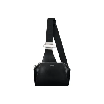 GIVENCHY Antigona Calfskin Shoulder Bag Crossbody Bag Small Size Men's Black