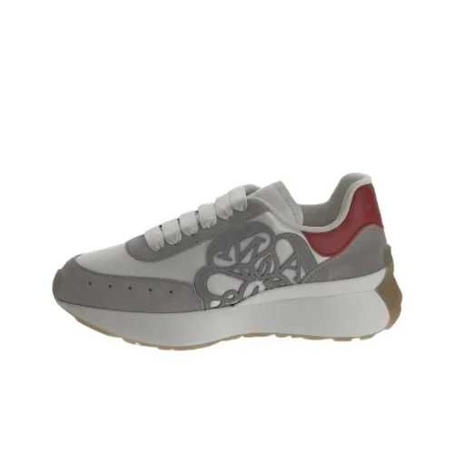 Alexander McQueen Sprint Runner Grey Red Women's