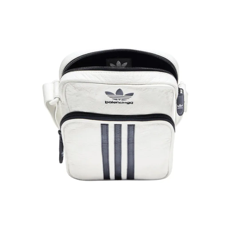 Balenciaga X Adidas Small Crossbody Messenger Bag White/Black-5