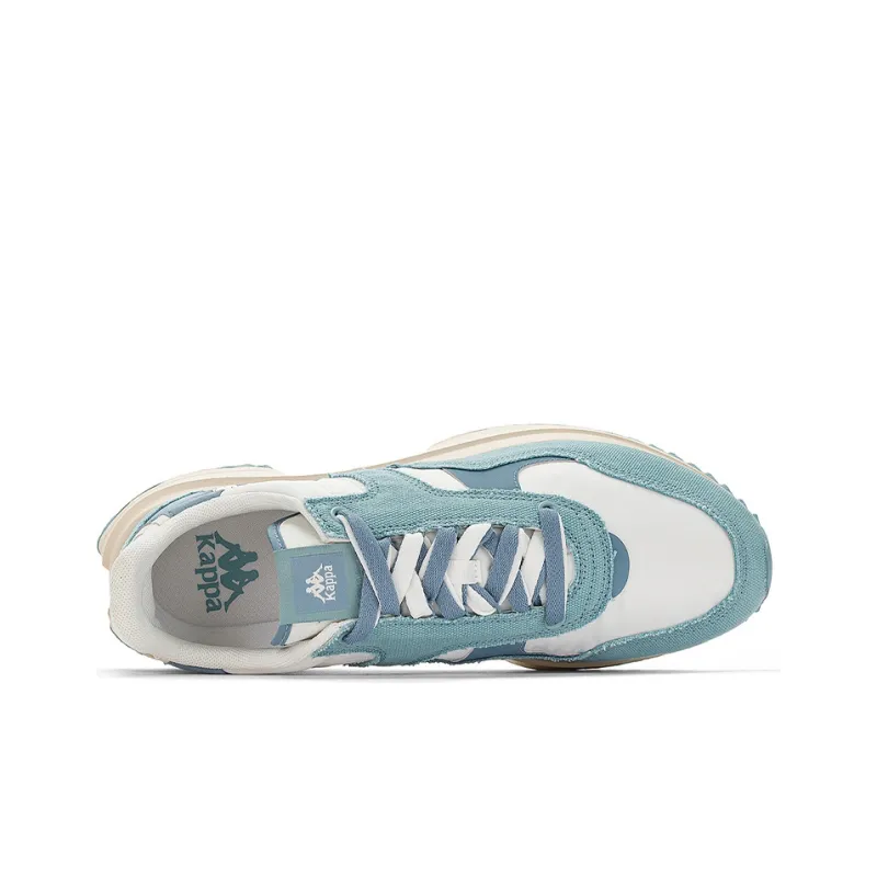 Kappa Abrasion Resistant Slip Resistant Low Top Casual Running Shoes Unisex Blue White-5