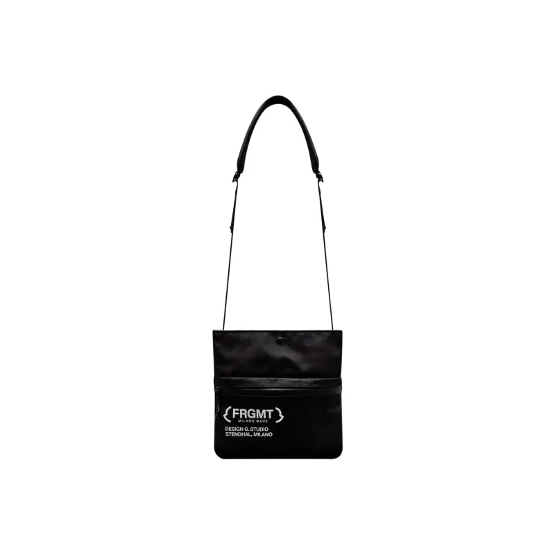 Moncler Anti-Rip Nylon With Fabric Tote Bag Shopping Bag Shoulder Bag Crossbody Bag Regular Unisex Black-3