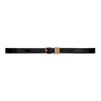 SAINT LAURENT Pin Buckle Style Leather Belts Women's 2cm