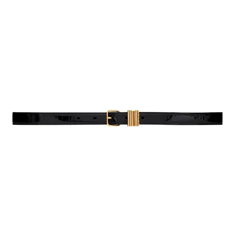 SAINT LAURENT Pin Buckle Style Leather Belts Women's 2cm-0