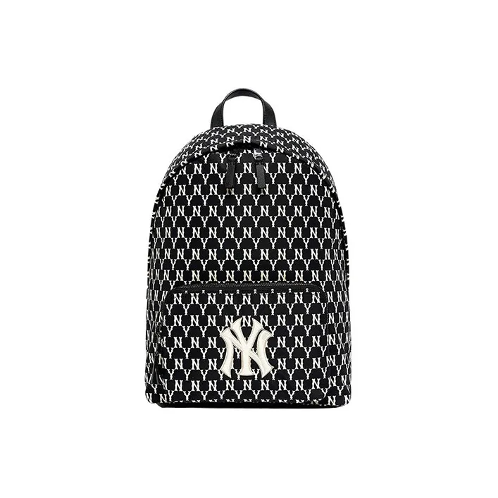MLB Monogram Collection Polyester Backpack Regular Unisex Black-0