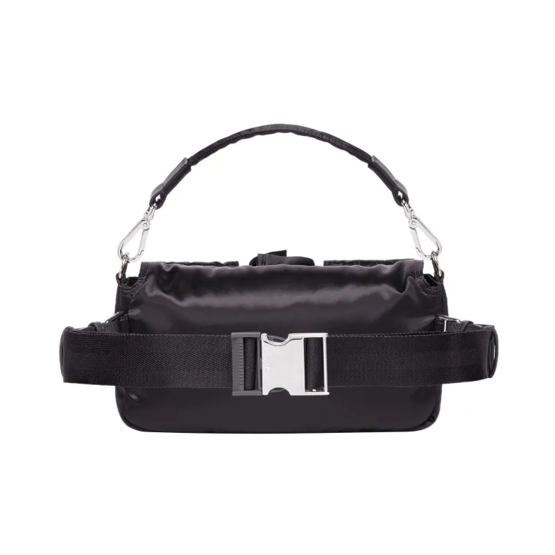 FENDI Baguette Nylon Sling Bag Cell Phone Pouch Handbag Shoulder Bag Crossbody Bag Fanny Pack Men's Black-2