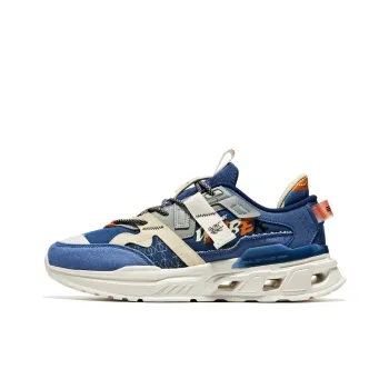 Erke Casual Shoes Men Low Top Deep Blue/Smoke Blue