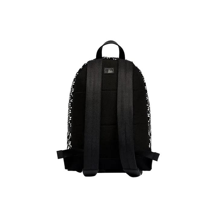MLB Monogram Collection Polyester Backpack Regular Unisex Black-2