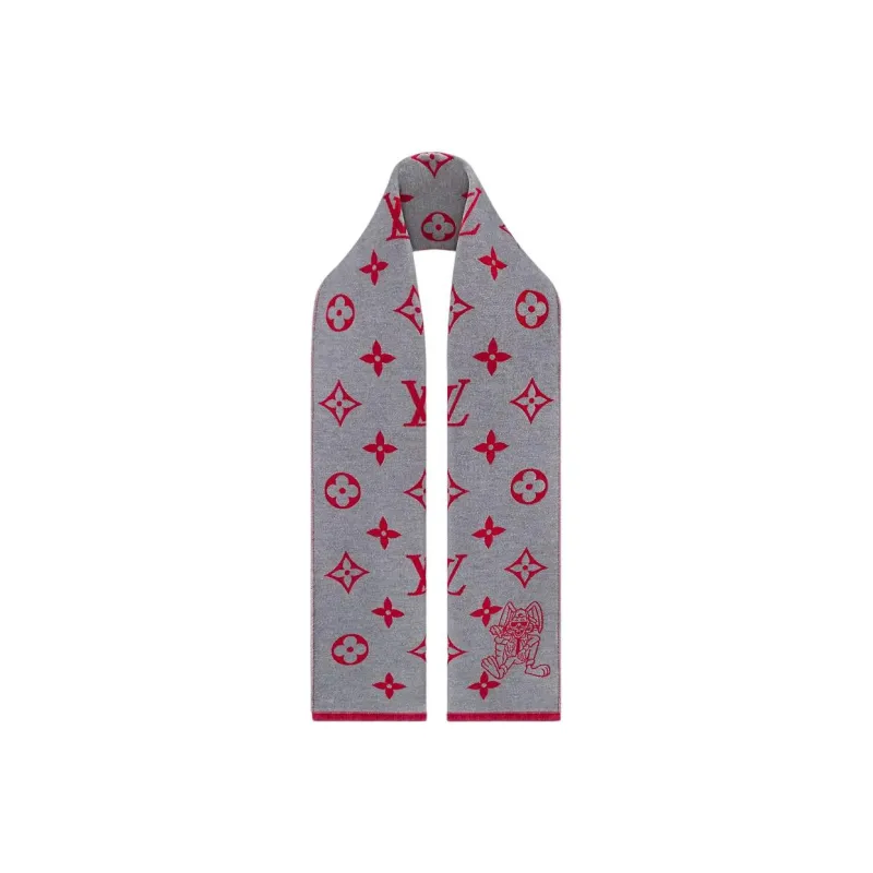 LOUIS VUITTON RABBIT Wool Knit Scarves Men's-1