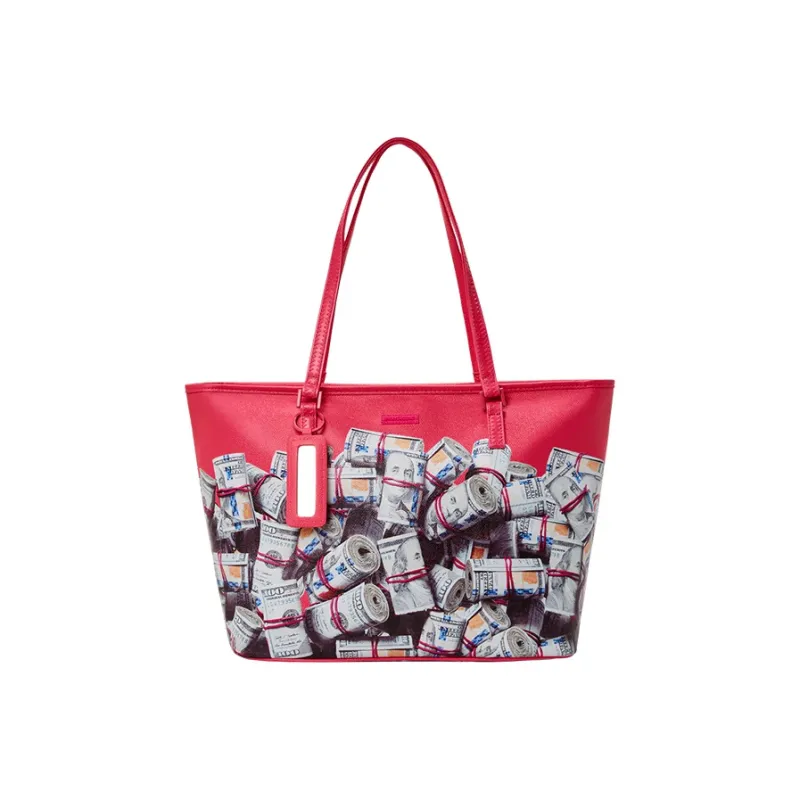 SPRAYGROUND PVC Tote Bag, Shopping Bag, Shoulder Bag Regular Unisex Rose Red-0