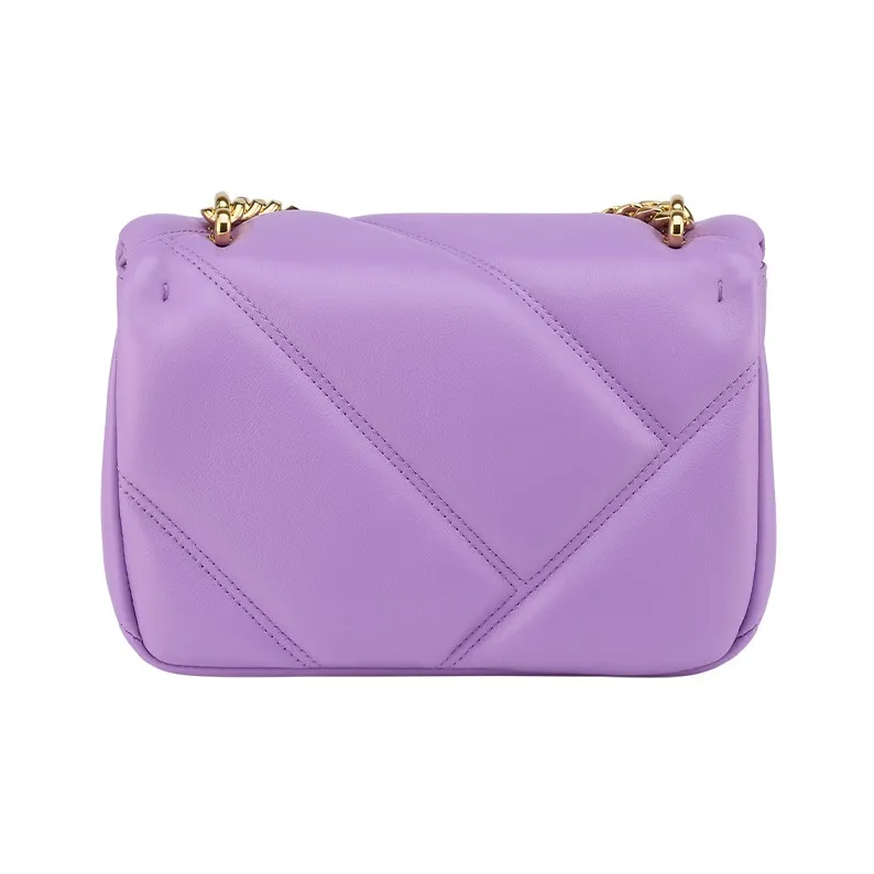 BVLGARI Serpenti Cabochon Calfskin Shoulder Bag Crossbody Bag Mini Women's Purple-2