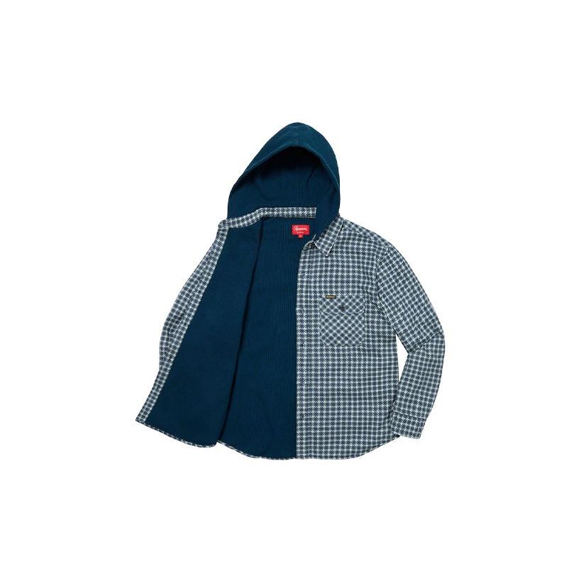 Supreme Houndstooth Flannel Hooded Shirt - Cheap Rcj Jordan Outlet