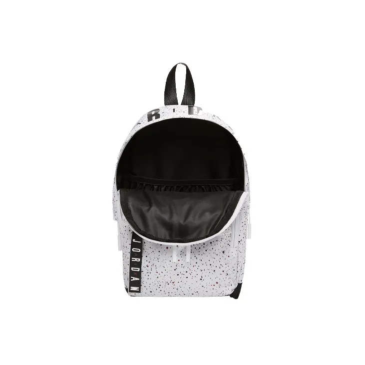 Jordan Polyester Backpack Small Size Unisex White-3