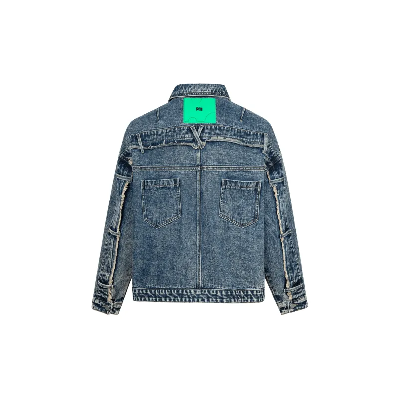 PLUSONEONE+ Denim Jacket Women's Dark Cyan-1