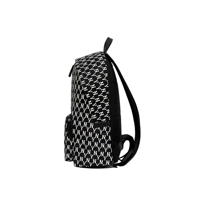 MLB Monogram Collection Polyester Backpack Regular Unisex Black-1