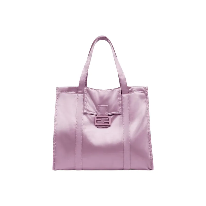 FENDI Baguette Nylon Tote Bag Shopping Bag Shoulder Bag Handbag Women's Purple-0