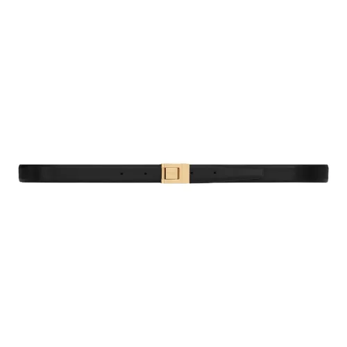 SAINT LAURENT Elegant Fashion Casual Minimalist Style Smooth Buckle Leather Belts Women's 2cm