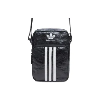 Balenciaga X Adidas Small Crossbody Messenger Bag Black/White