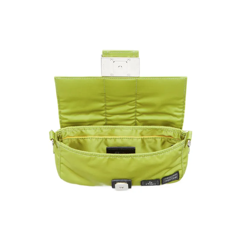 FENDI PORTER Collaboration Baguette Nylon Cell Phone Pouch Handbag Fanny Pack Mini Men's Green-3