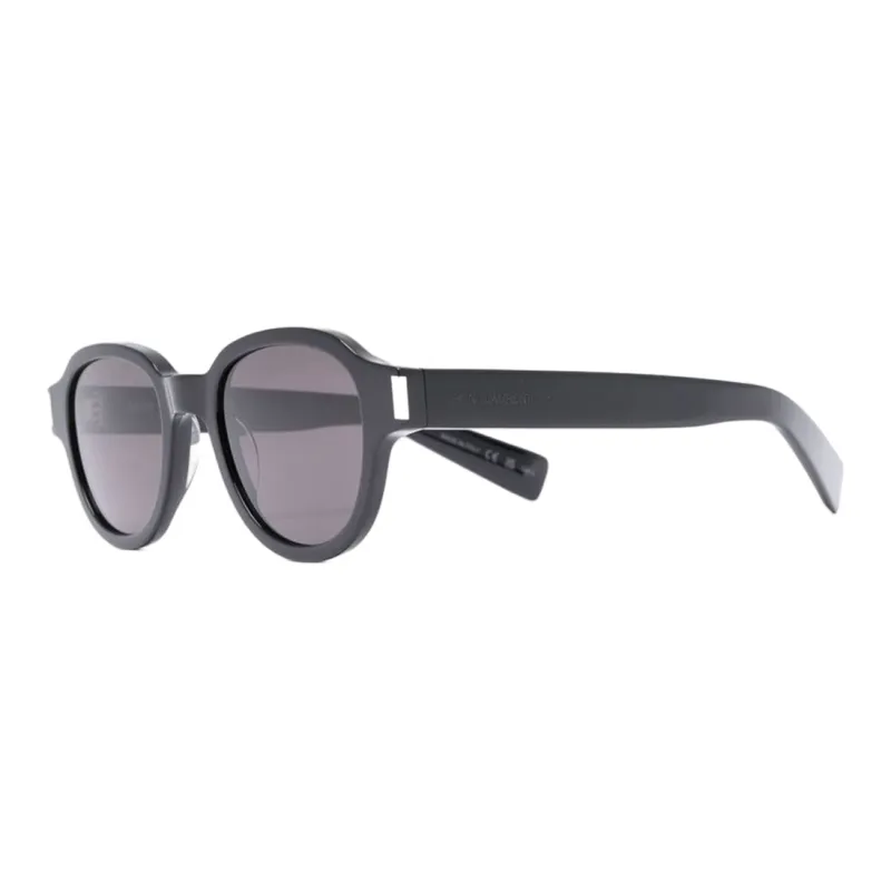 SAINT LAURENT Round Frame Acetate Sunglasses-1
