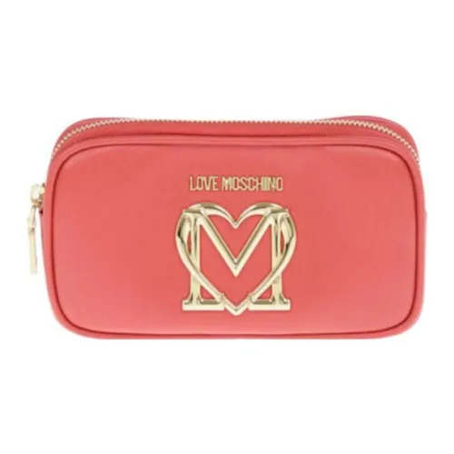 LOVE MOSCHINO Makeup Bags Toiletry Bags Women's Red