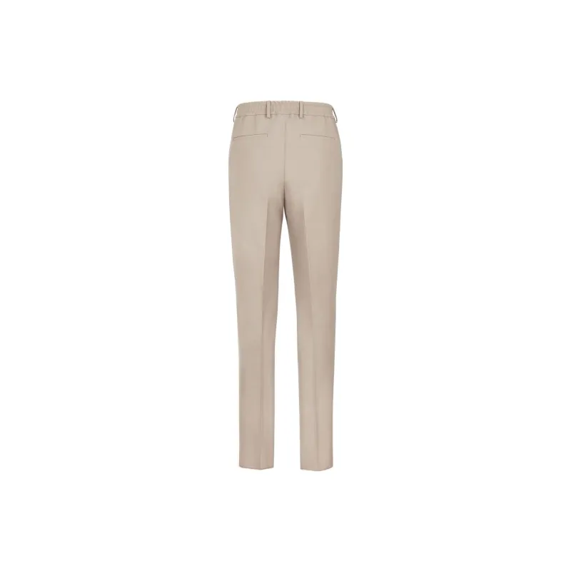 FENDI Pleat Detailed Straight Leg Trousers-1