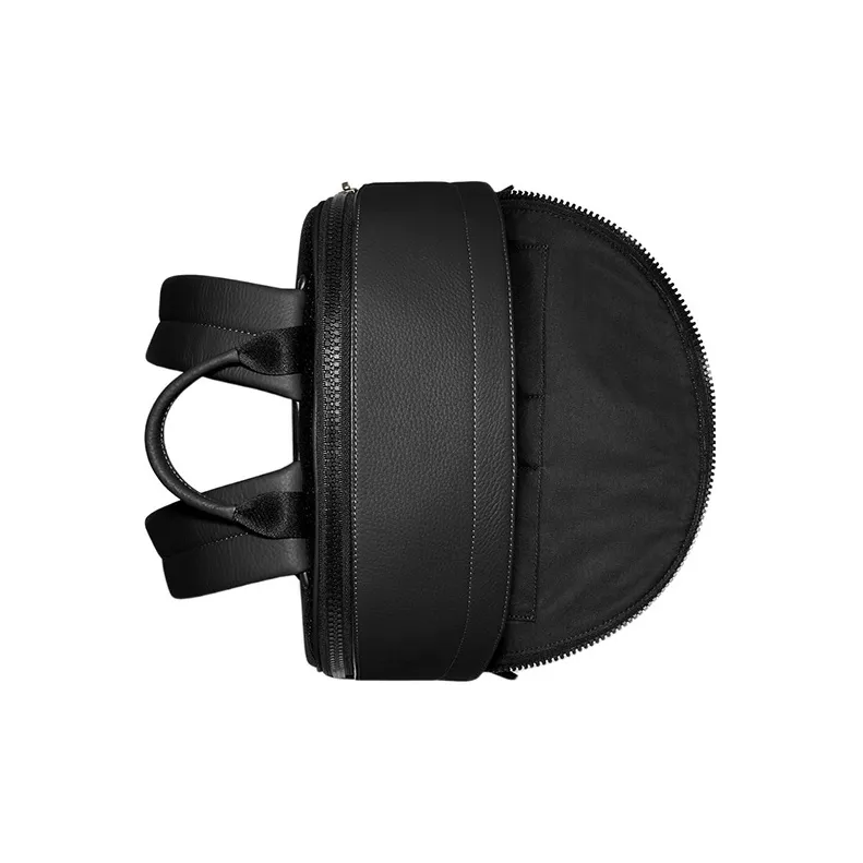 COACH West Shearling With Refined Pebbled Leather Backpack Large Size Women's Forest Green-2
