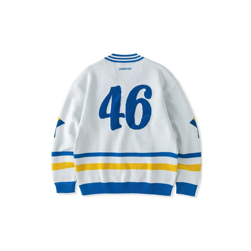 STARTER Sweaters Unisex White Blue-1