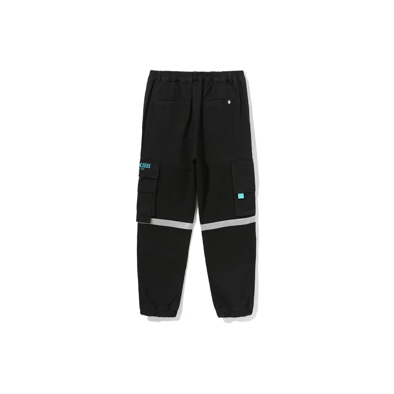 Clubxxhh Moderate Casual Pants Unisex Black-1