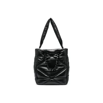 MCM Travia Visetos Calfskin Tote Bag Shopping Bag Handbag Shoulder Bag Medium Size Women's Black