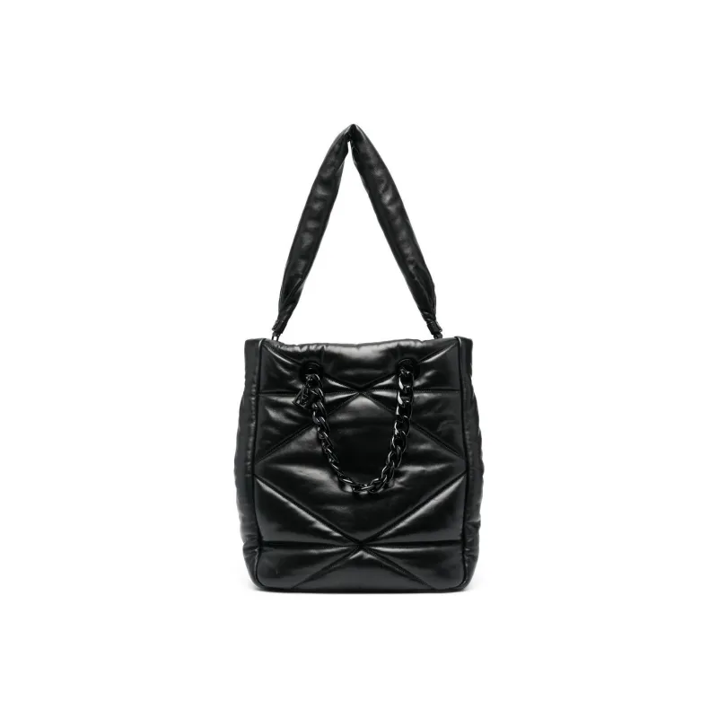 MCM Travia Visetos Calfskin Tote Bag Shopping Bag Handbag Shoulder Bag Medium Size Women's Black-0