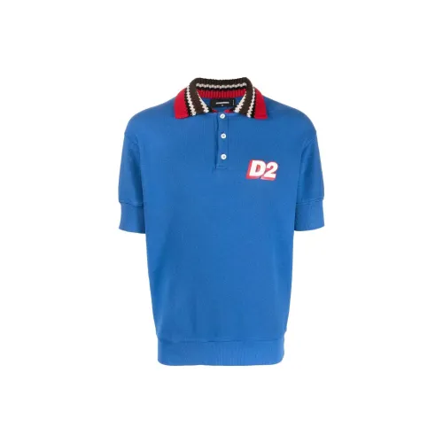 DSQUARED 2 Polo Shirts Men Blue