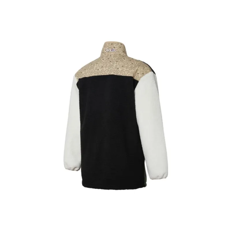 PUMA Velvet Jackets Unisex Black White-1