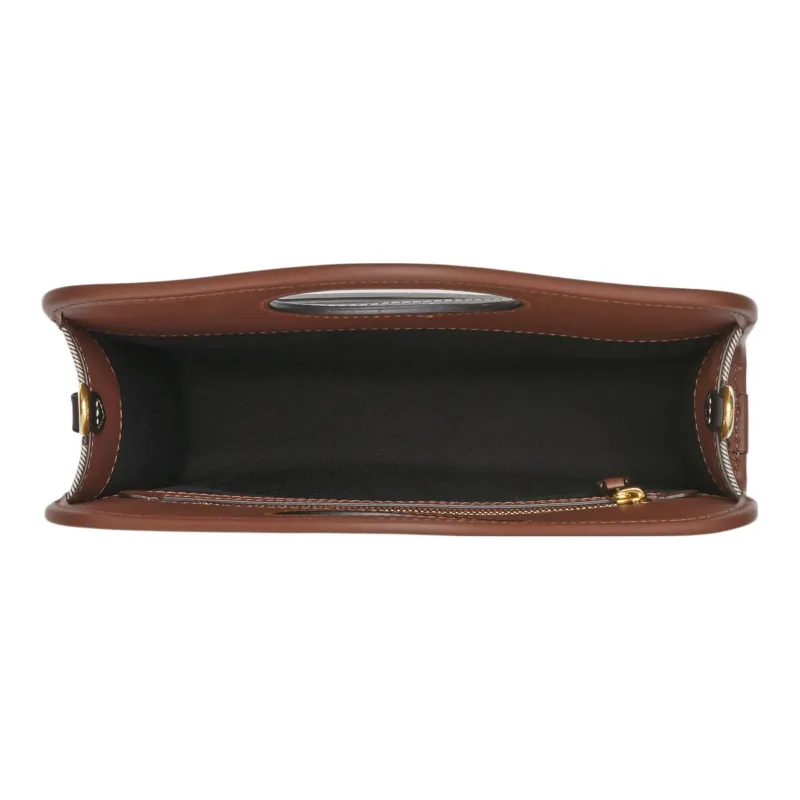 Burberry Pocket Bag Calfskin Decoration Shoulder Bag, Crossbody Bag, Handbag Mini Women's Dark Birch Brown-4