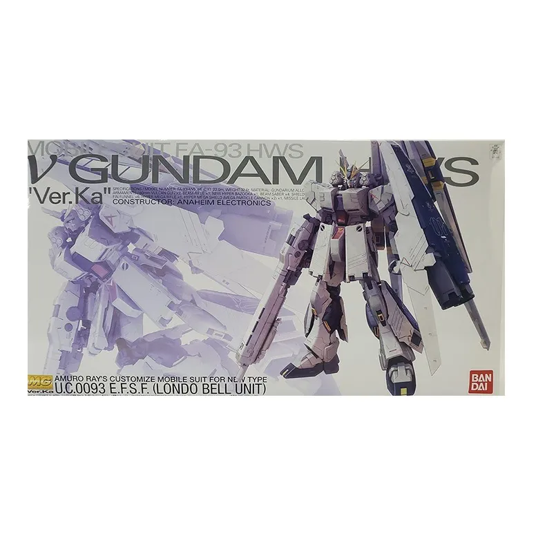 BANDAI MG FA 93HWS Nu Gundam Model Kits Ka Version-1