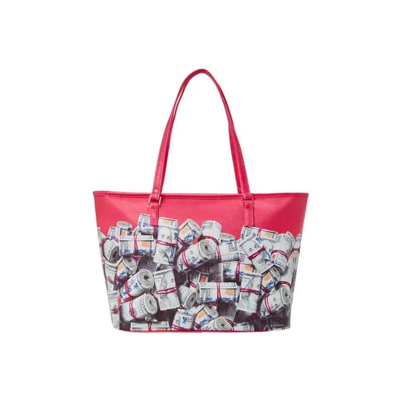 SPRAYGROUND PVC Tote Bag, Shopping Bag, Shoulder Bag Regular Unisex Rose Red-1