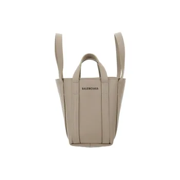 Balenciaga Everyday Calfskin Tote Bag Shopping Bag Portable Crossbody Bag Shoulder Bag Women's Taupe