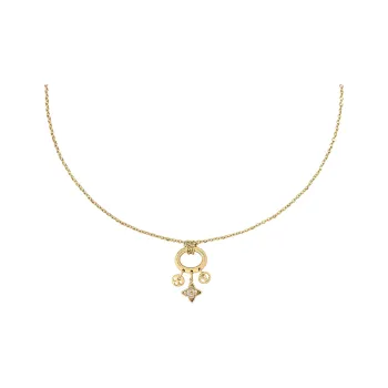 LOUIS VUITTON MY BLOOMING STRASS Necklaces Women's Gold