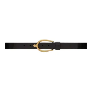 SAINT LAURENT Fashion Casual Minimalist Style Pin Buckle Leather Belts Men's Width: 3cm