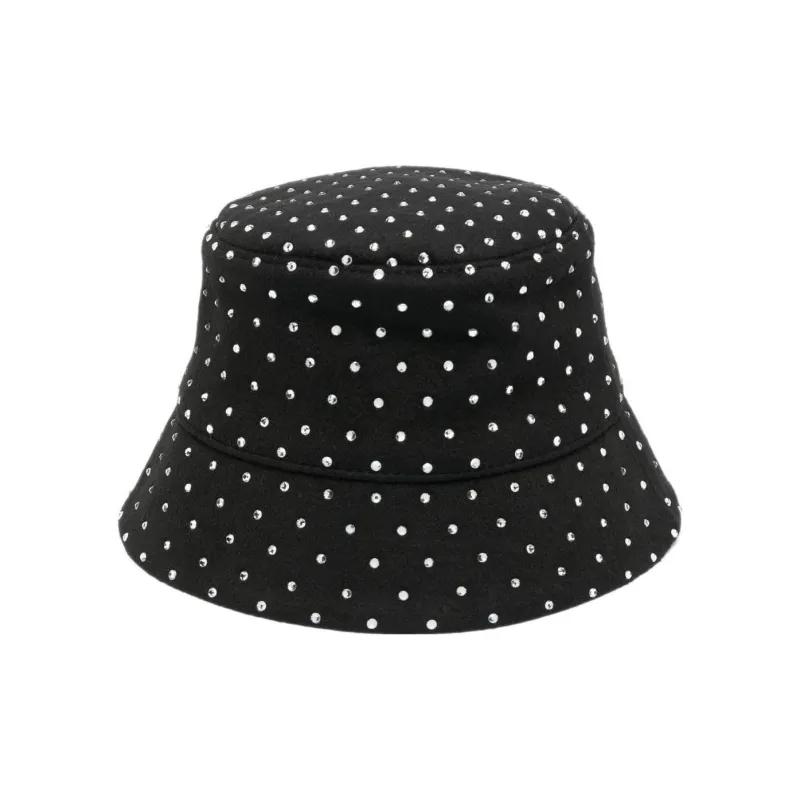 RUSLAN BAGINSKIY Crystal embellished Bucket Hat-0