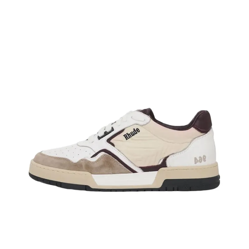RHUDE Skateboard Shoes Men Low Top Brown-0